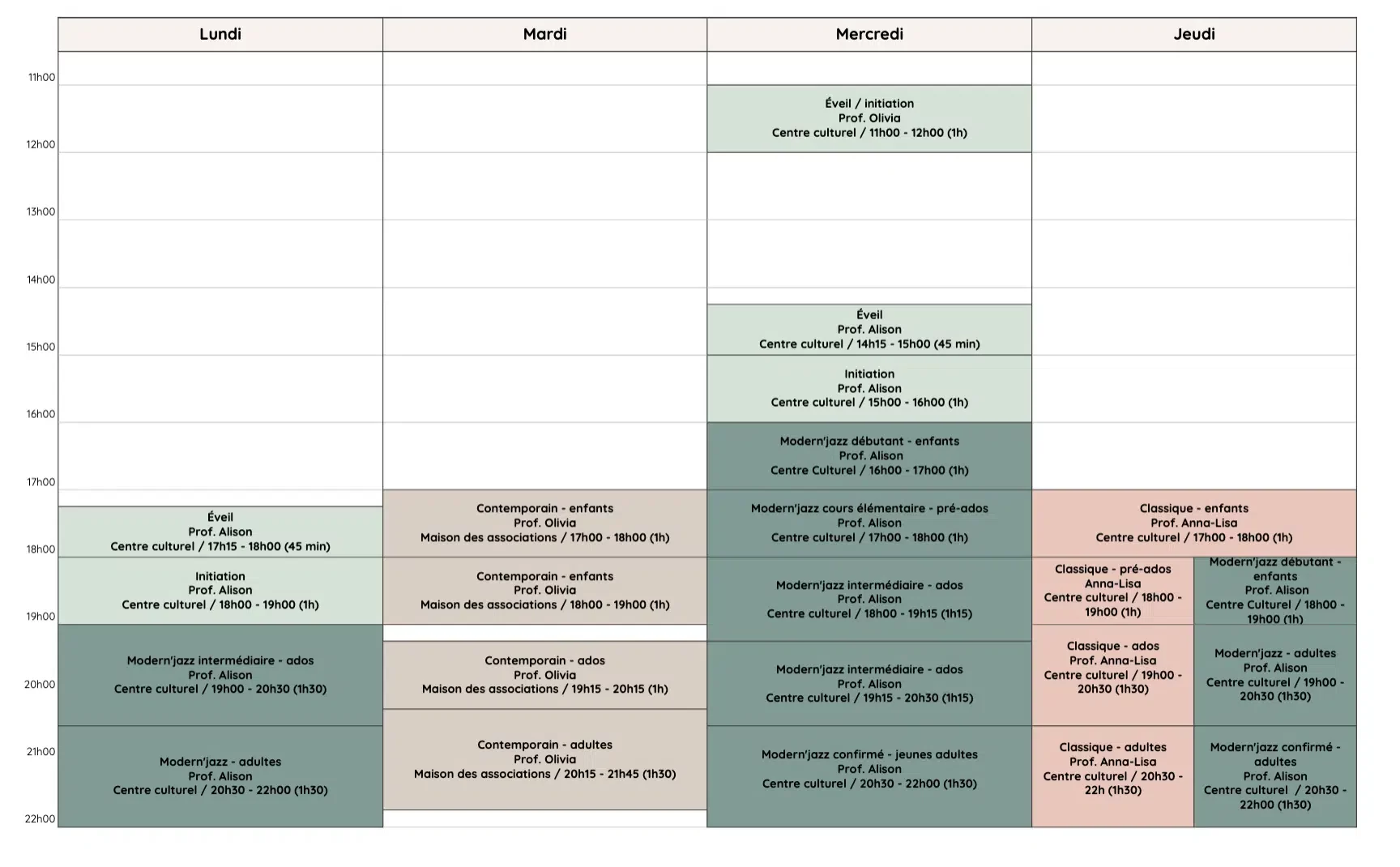 planning-cours-2025-2026 Planning des cours 2025 - 2026